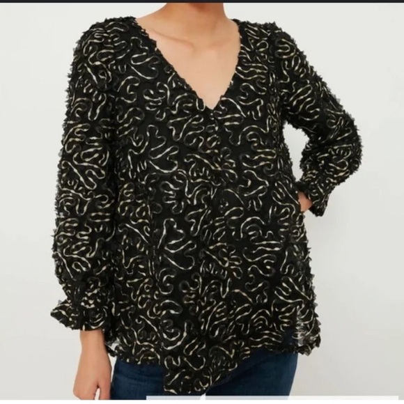 NEW Tuckernuck nightly organza blouse Women's Top size S  L